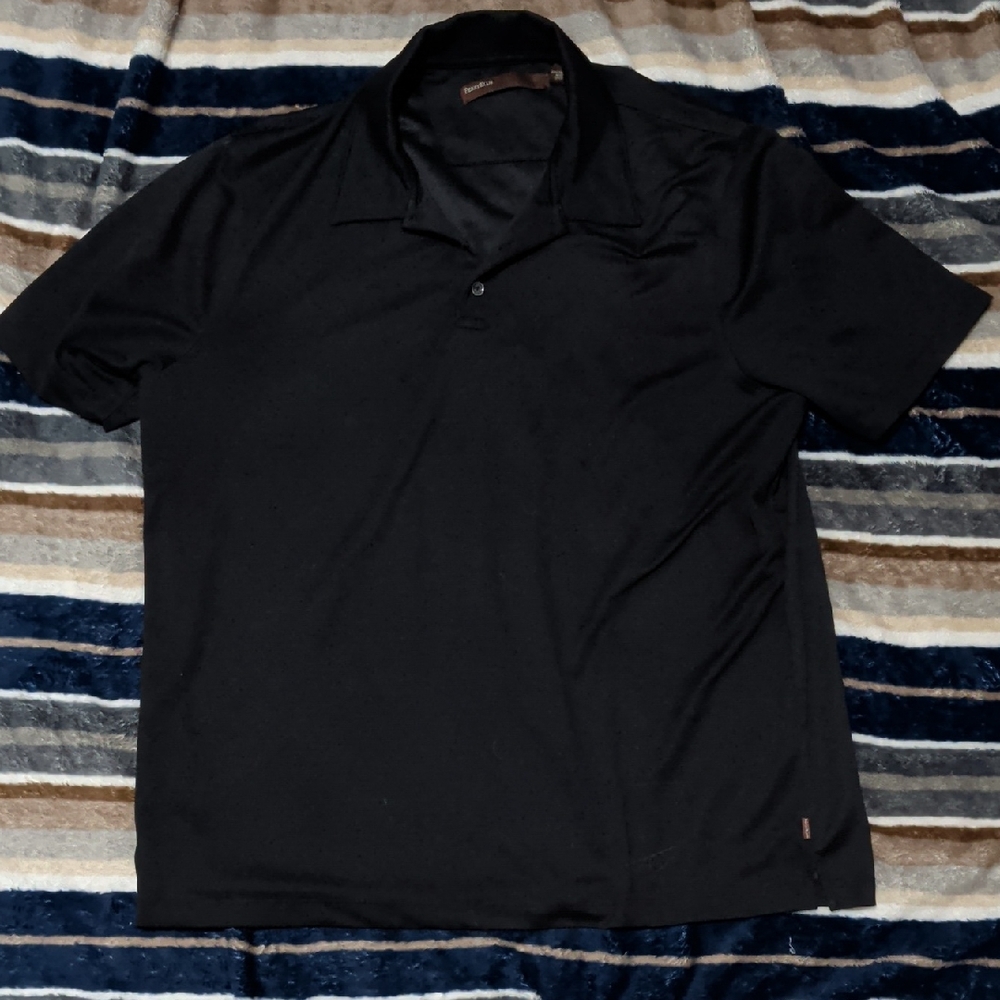 Perry Ellis Black Polo Shirt Men’s XL Short Sleeve